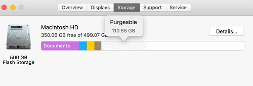 purgeable space on Mac | Remove Purgeable Space Mac