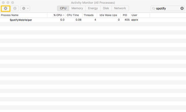 Quit Spotify Process | uninstall Spotify on Mac