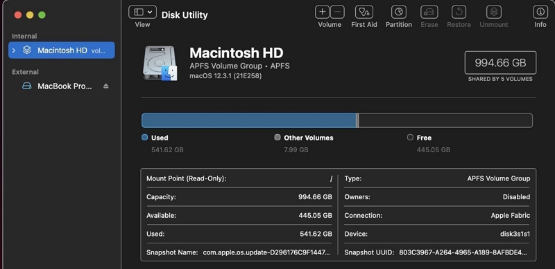 起動ボリューム | Macが起動時にフリーズする