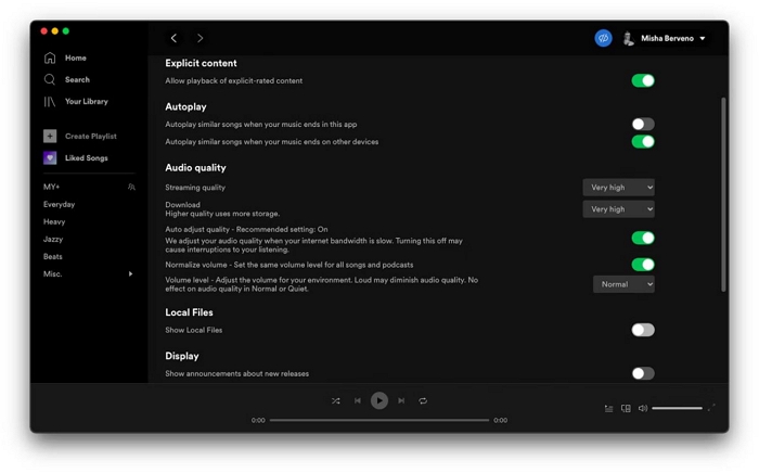 Spotify のキャッシュ サイズを減らす Mac |  MacでSpotifyのキャッシュをクリアする