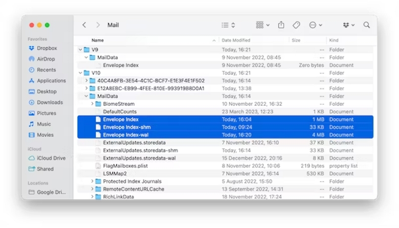 Reindex Apple Mail | Delete Mail App on Mac