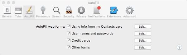 Remove Autofill in Safari | Delete Autofill in Safari on Mac