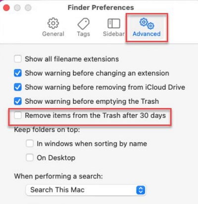 Автоматическая очистка корзины | очистить мусор на Mac