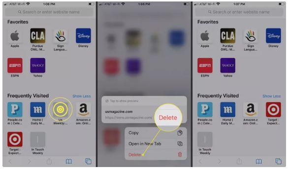Site-Symbol iPhone entfernen | Löschen Sie häufig besuchte Safari-Websites auf Mac/iPhone/iPad