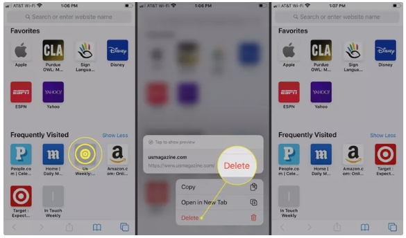 remove site icon iphone | delete Frequently Visited Safari sites on Mac/iPhone/iPad