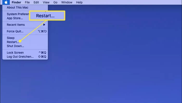 reboot Mac | Completely Uninstall Microsoft 365 or Office Mac