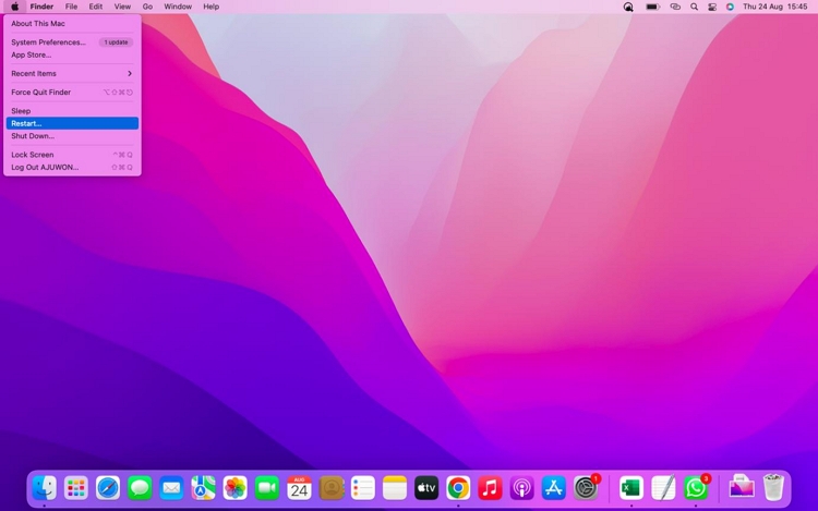 restart Mac | Mac Force Quit Not Working
