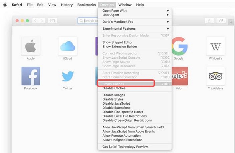 Пустые кэши | как удалить другое хранилище Mac