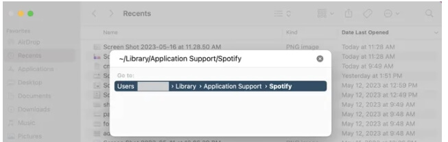 search spotify files mac | uninstall Spotify on Mac