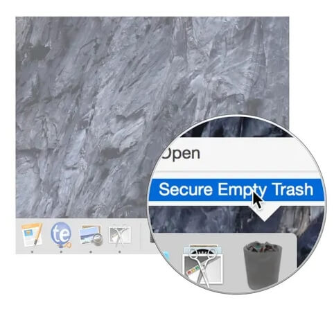 Secure Empty Trash in right-click menu | Secure Empty Trash on Mac
