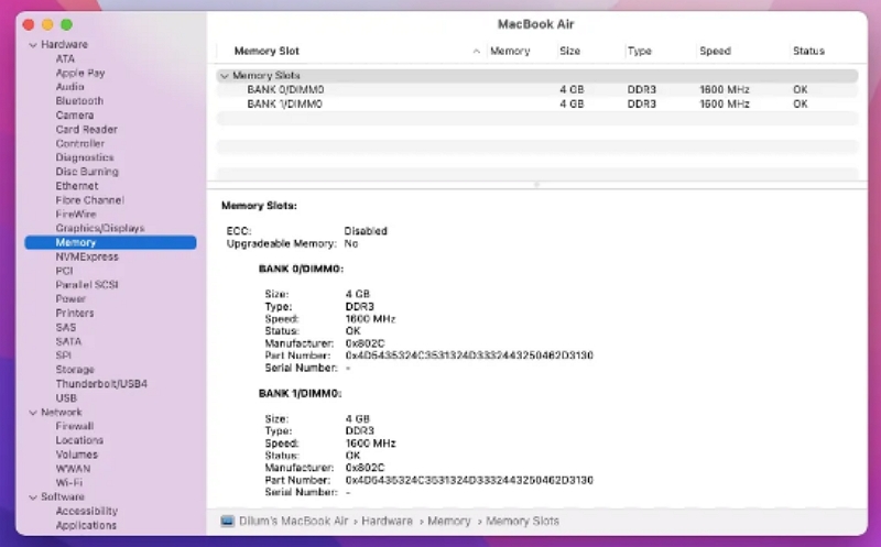 Instructions de mise à niveau de la mémoire | Vérifier l'utilisation de la RAM sur Mac