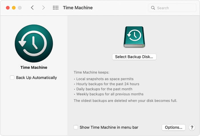 Time Machine | delete backups on Mac