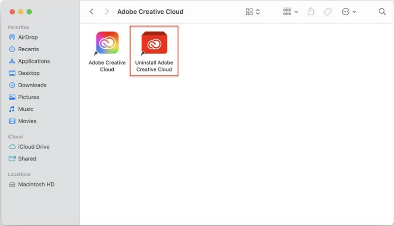 Desinstalar manualmente o Adobe Creative Cloud etapa 3 | Desinstale a Adobe Creative Cloud no Mac