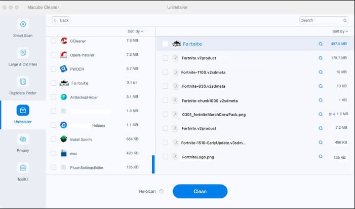 uninstall Fortnite with Macube | Uninstall Fortnite with or without Epic Games Launcher PC Mac