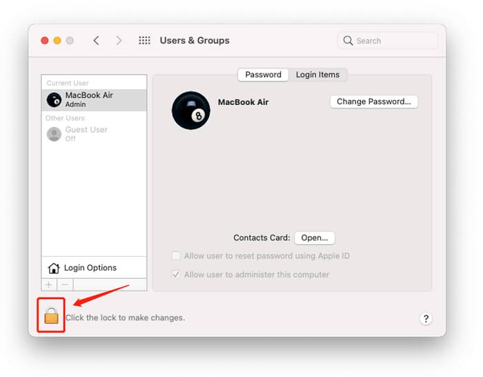 Unlock User Account Change | how to check other in mac storage