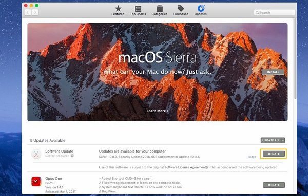 Update Mac OS | fix Mac running slow