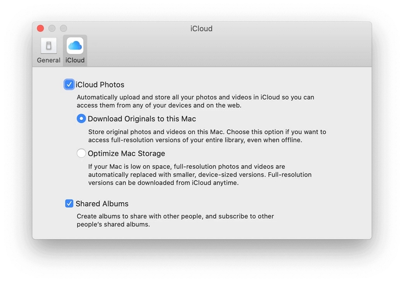 iCloudの写真 | 写真ライブラリを結合する