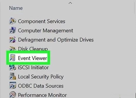 Using the Event Viewer step 1 | mac system log