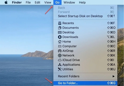 Go to Folder | clean Mac system junk